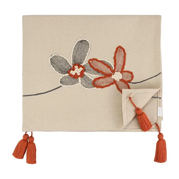 Дорожка на стол stone flowers из коллекции ethnic, 45х150 см