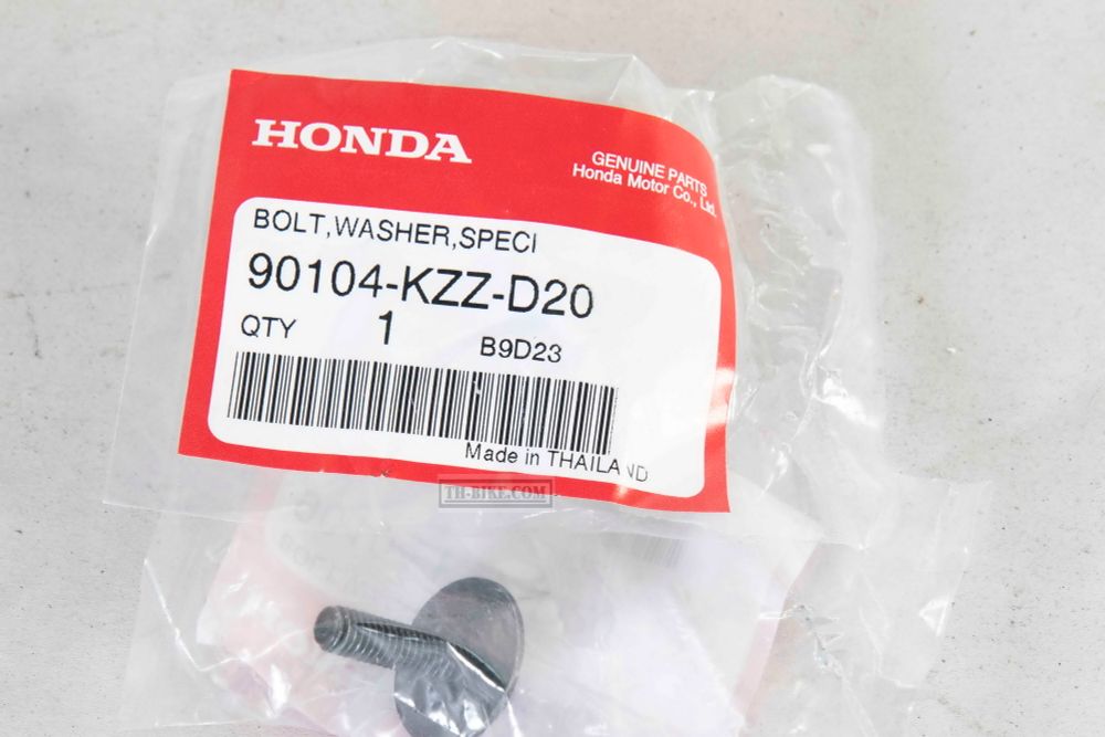 90104-KZZ-D20. BOLT-WASHER, SPECIAL, 6X22. HONDA