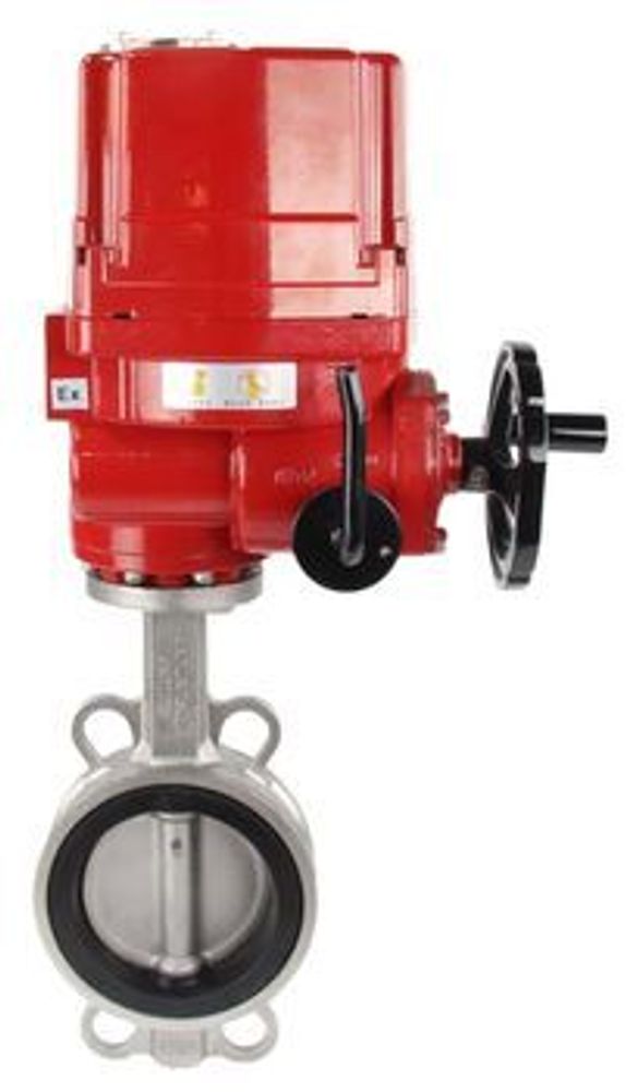 Water Butterfly Valve Elephant 316l-316l-nbr-elephant-ex-110/220, body material - stainless steel AISI 316L, disk material - stainless steel AISI 316L, seal - NBR, electric actuator operated