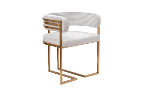 Стул велюр светло-серый/матовое золото 60x55x73см Garda Decor