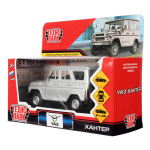 Модель ин. мет. "UAZ Hunter" 12см, открыв. двери, серебристый, в коробка HUNTER-SL (Технопарк)