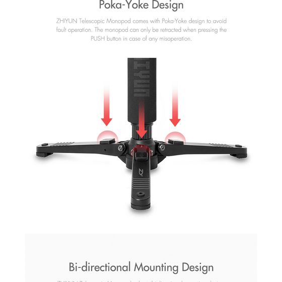 Телескопический монопод  Zhiyun Telescopic Monopod Crane