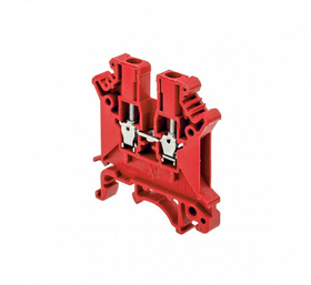 Клемма винтовая проходная, 2.5мм2, красная, MTU-2.5RD арт. 54695