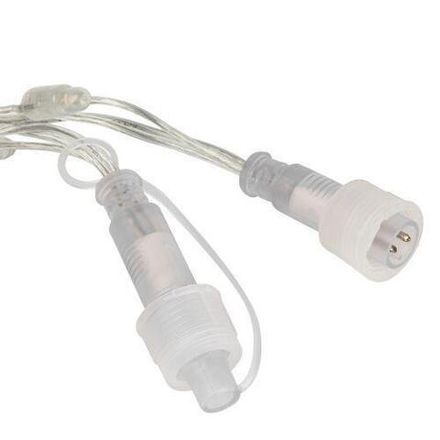 Гирлянда светодиодная "Нить" 10м 100LED тепл. бел. IP65 220В бел. мерцание провод прозр. ПВХ (без шнура питания) Эра Б0051889