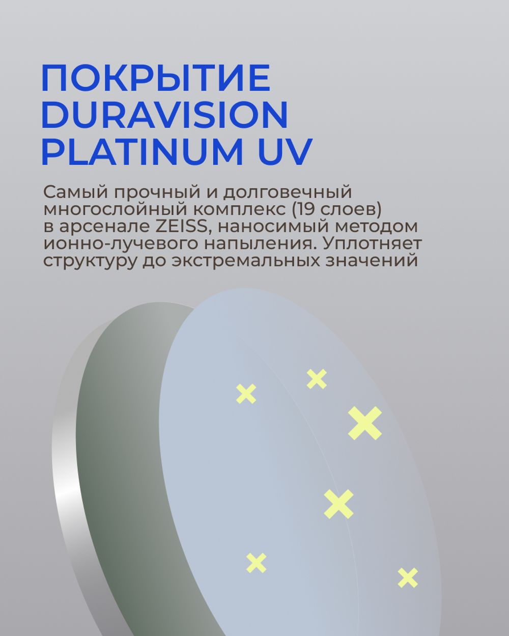 Фотохромная разгрузочная линза Zeiss Digital Lens PhotoFusion X DV Plus Platinum UV 1.6 Pioneer