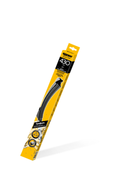 RUNWAY Щетка стеклоочистителя бескаркасная с графитовым покрытием 430мм