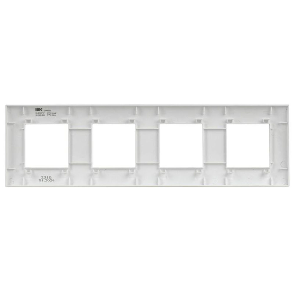 Рамка 4-м SKANDY SK-F04W арктич. бел. IEK SK-M42-K01