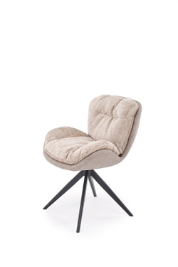 Стул HALMAR K599 бежевый/черный, поворотный