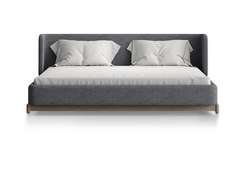 Кровать Basic спальное место 180*200 см (серый, рогожка)