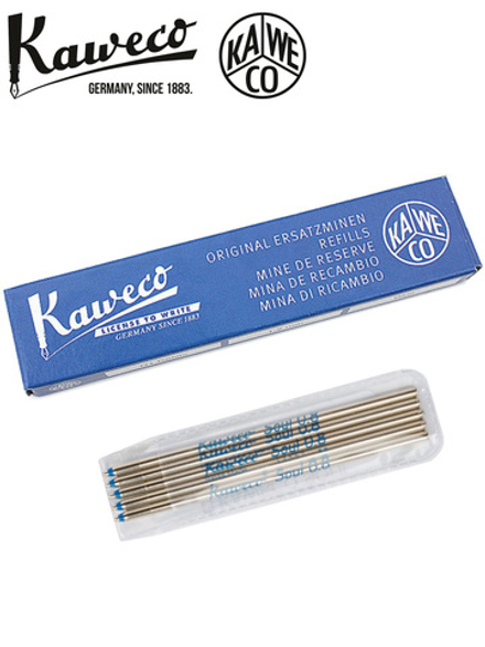 Набор стержней для шариковых ручек Kaweco D1 5 шт 0.8 мм синий (10000370)