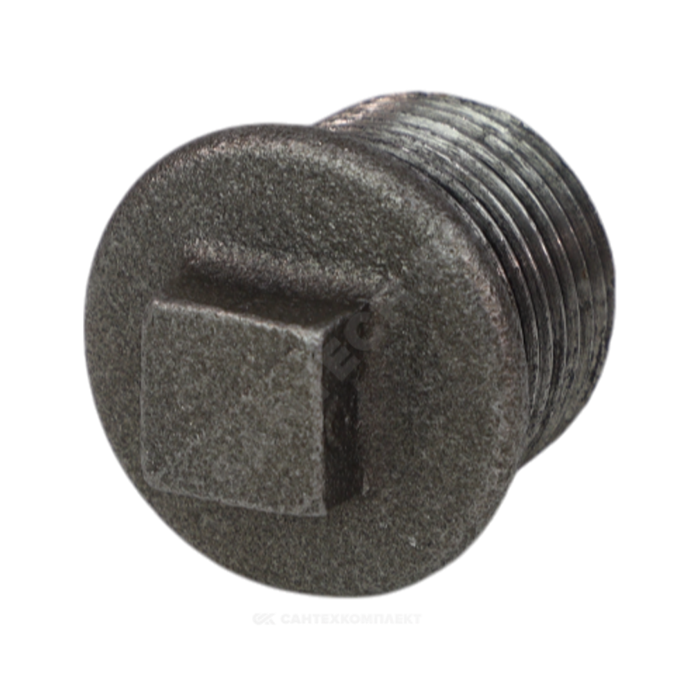 Заглушка чугун Ду 15 (1/2") НР Fittex PLUS