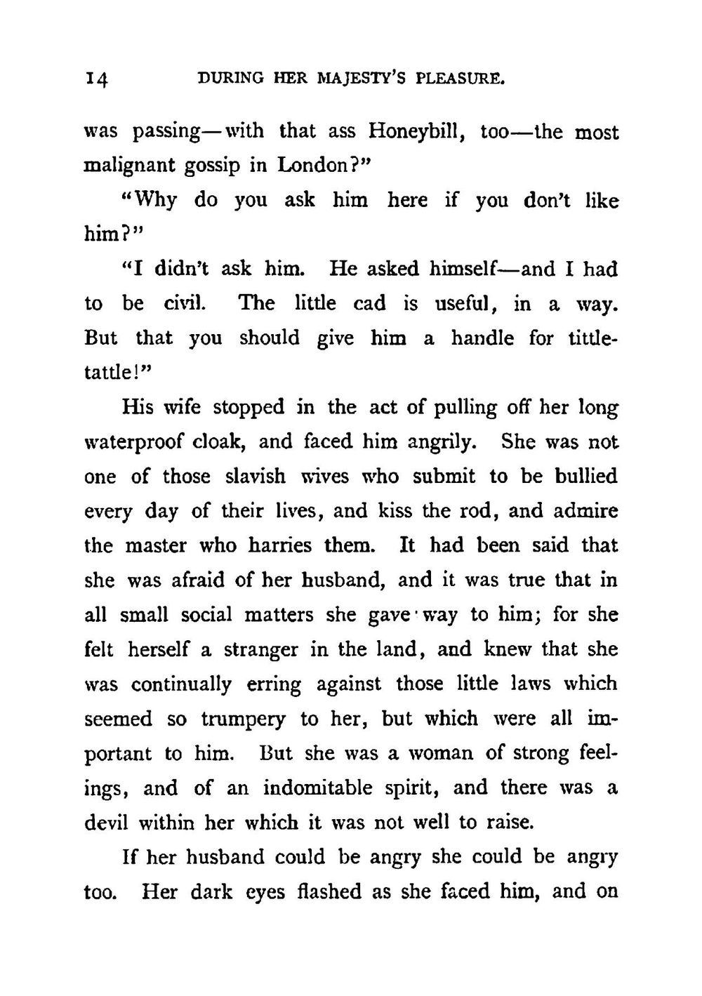 During Her Majesty's pleasure | M. E. Braddon