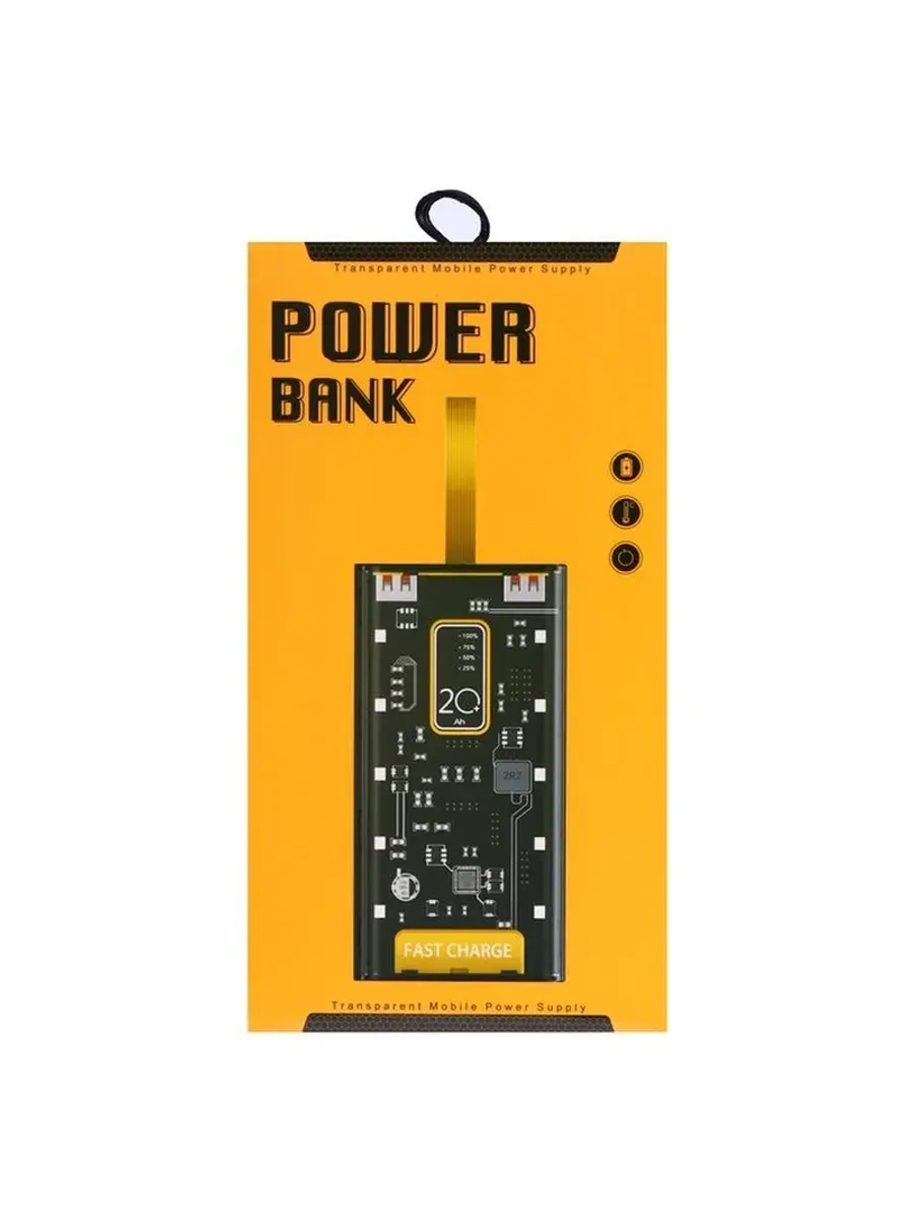 Внешний портативный аккумулятор CRR-33, 20000 мАч, 2USB, Typ