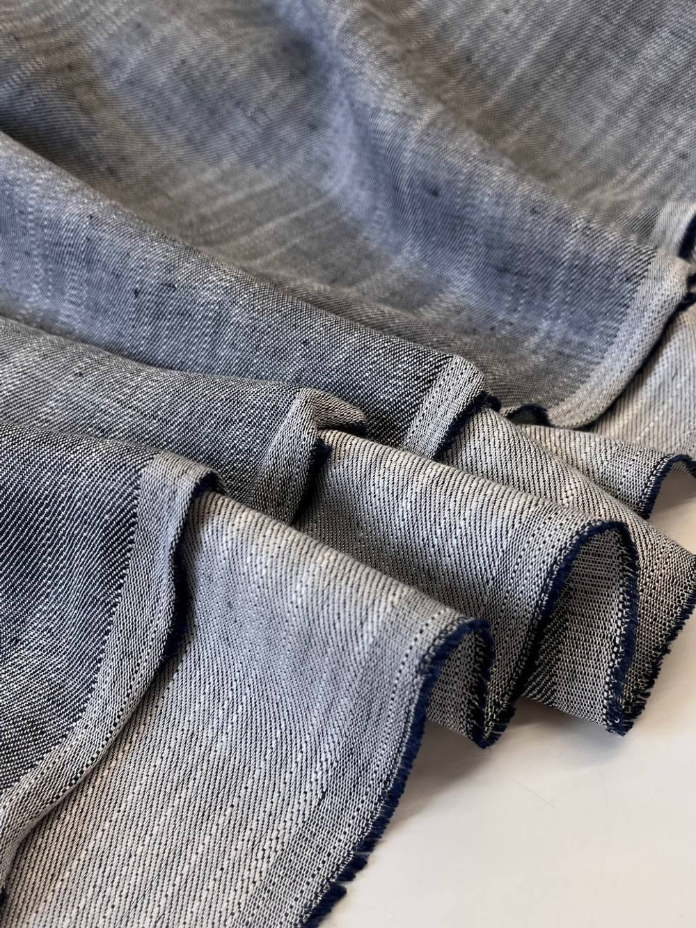Лен с вискозой Max Mara серый