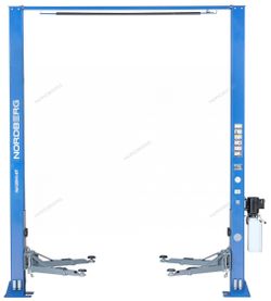 NORDBERG (N4120H-4B) Подъемник 220V 2х стоечный 4т с верхней синхронизацией, H=3,6 м (синий)