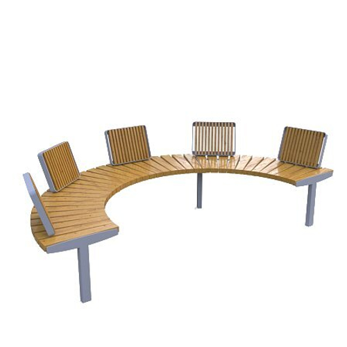 Скамейка Верона радиусная