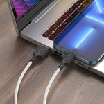 Кабель USB HOCO X90 Cool USB - Lightning, 2.4А, 1 м, белый, 013271