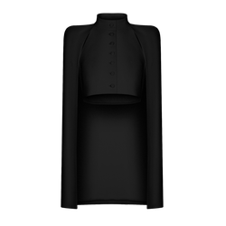 Жакет укороченный с кейпом