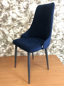 Стул "Прованс" черный матовый (Velutto 26 океан), ВВ Мебель