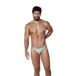 Мужские трусы тонги зеленые с принтом Clever CREATION THONG 132218