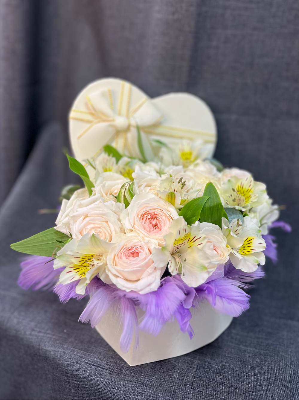 Композиция «Влюблённое сердце»