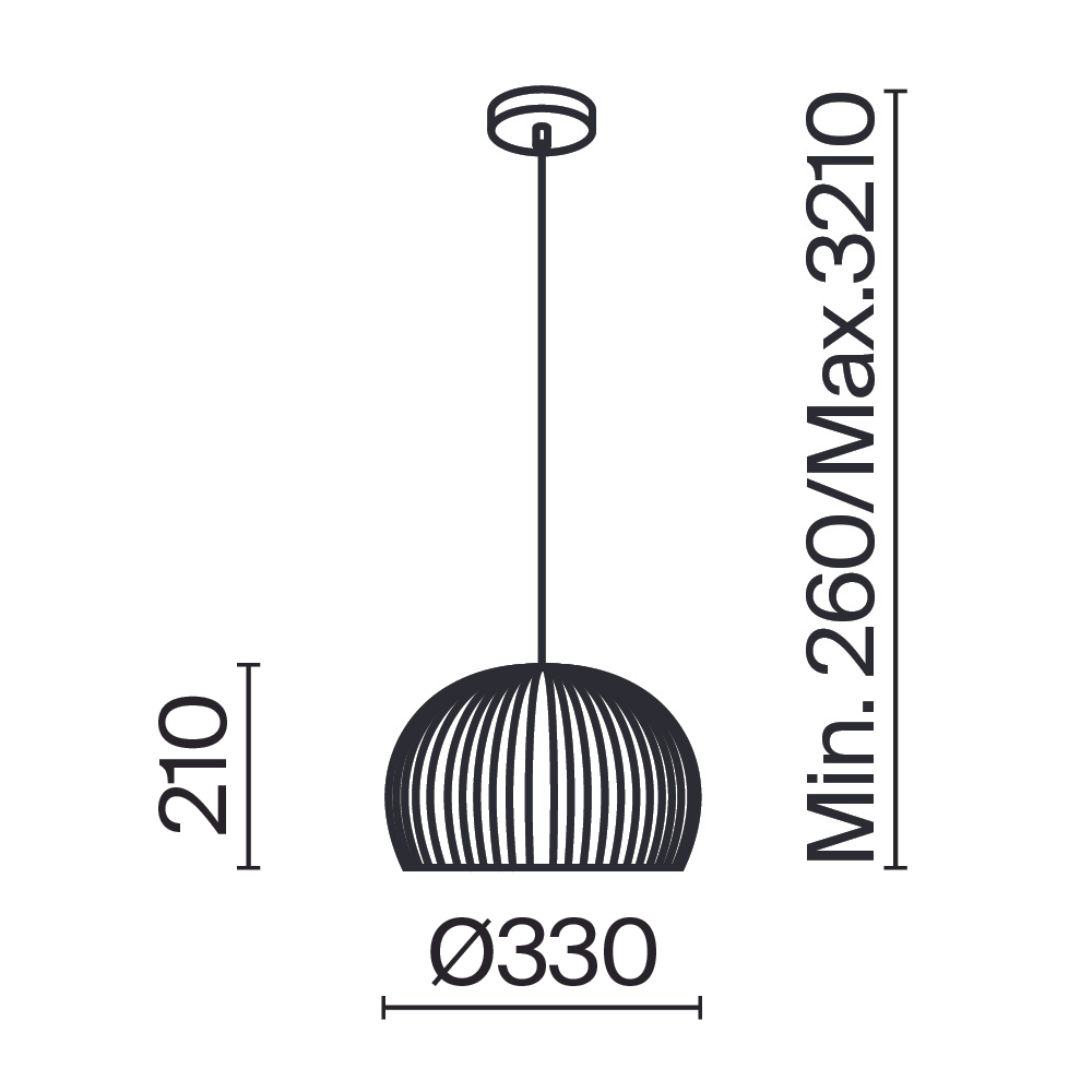 Подвесной светильник Maytoni MOD195PL-01W