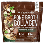Vitauthority, Bone Broth Collagen, коллаген для приготовления блюд и питья, грибы и травы, 312 г (10,9 унции)