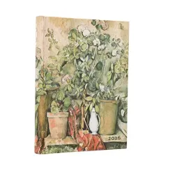 Bloknot \ Блокнот \ Notebook  2026 DP 12 / Cezanne’s Terracotta Pots and Flowers / Midi/ Day-at-a-time
