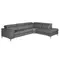 Угловой диван с реклайнером Angel Cerda 5320-R, серая кожа