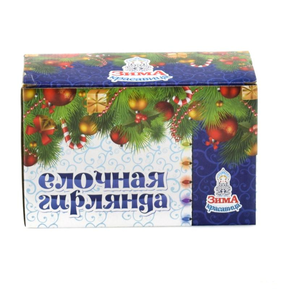 Электрогирлянда проволока зеленый, не мигает 100л, 10 м