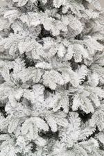 Заснеженная елка с гирляндой «Камчатская» холодный свет (Литая+пвх) от 1,8 до 5 м