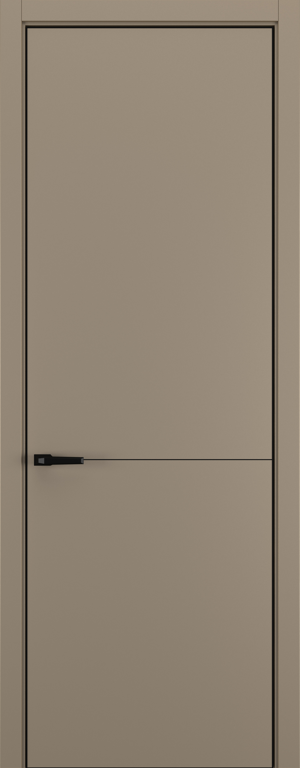 Межкомнатная дверь Zadoor Горизонт NH10 кромка ABS Black