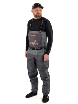 Полукомбинезон заброд. Norfin PILOT STOCKINGFOOT GRAY р.MS
