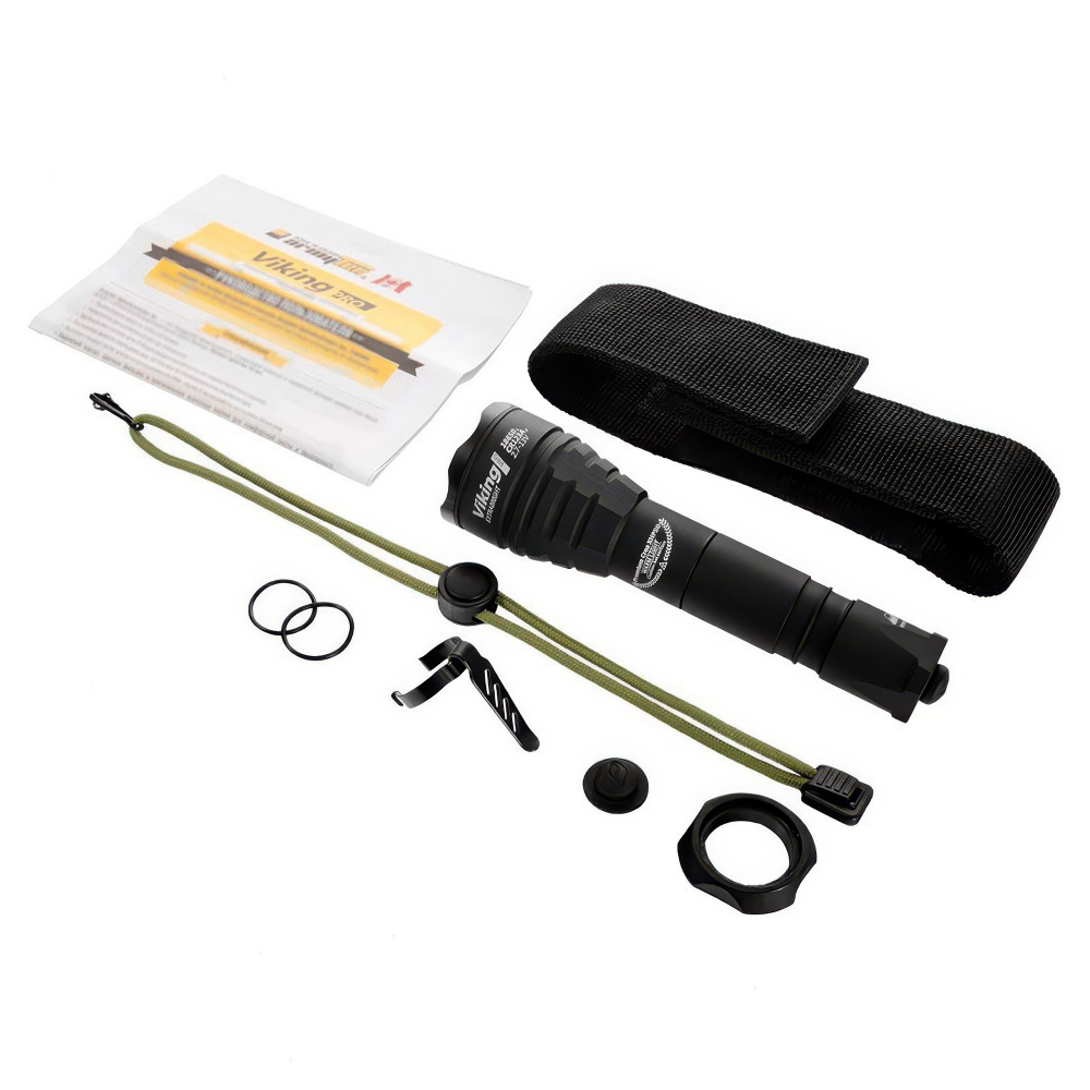 Тактический фонарь Armytek Viking Pro V3 XHP50 — универсальный диаметр тела для использования с большинством креплений.