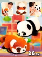 Мягкая игрушка вывернушка енот панда 2 в 1