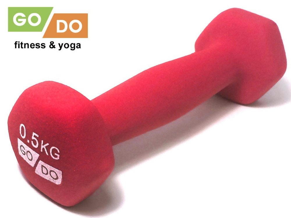 Гантель матовая в неопреновой оболочке GO DO