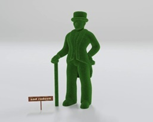 Фигура с искусственным озеленением “Джентельмен”