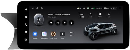 Магнитола для Mercedes-Benz C-класс (W204) 2011-2014 NTG 4.5/4.7 - Teyes LUX ONE монитор 12.3", Android 10, 6Гб+128Гб, CarPlay, 4G SIM-слот