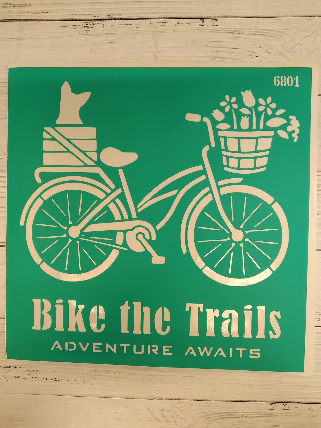 трафарет на клеевой основе,6801, 20*20см