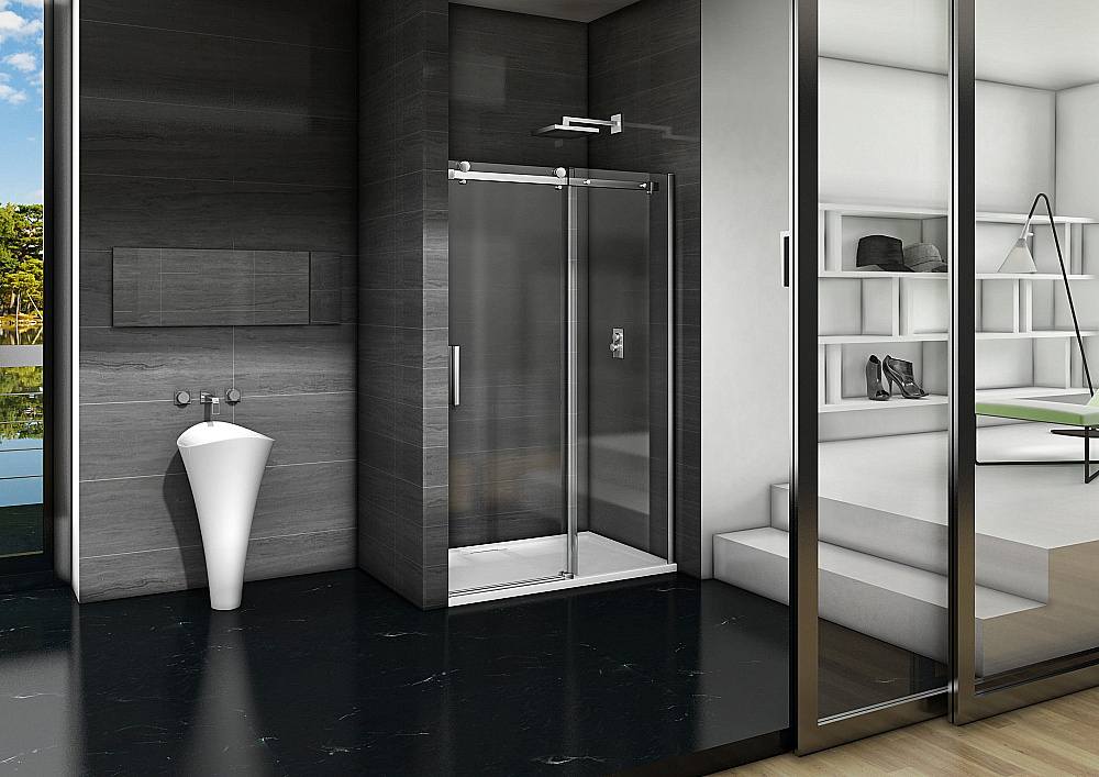 Душевая дверь Good door GALAXY WTW-140-C-CH профиль хром/стекло прозрачное