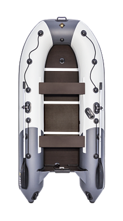 Лодка ПВХ Ривьера Компакт 3200 СК "Комби" светло-серый/графит