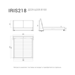 Кровать IRIS 218