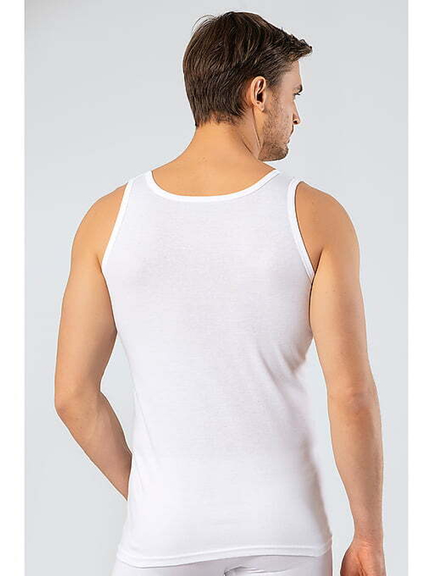 Майка мужская белый