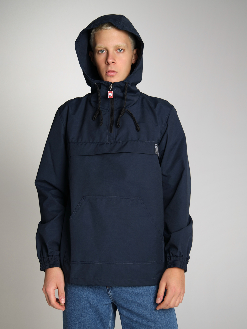 Анорак мужской без утеплителя темно-синий Город Горький