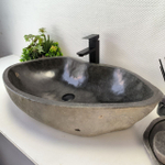 Раковина из речного камня RS-63543 (75*44*16) 0124