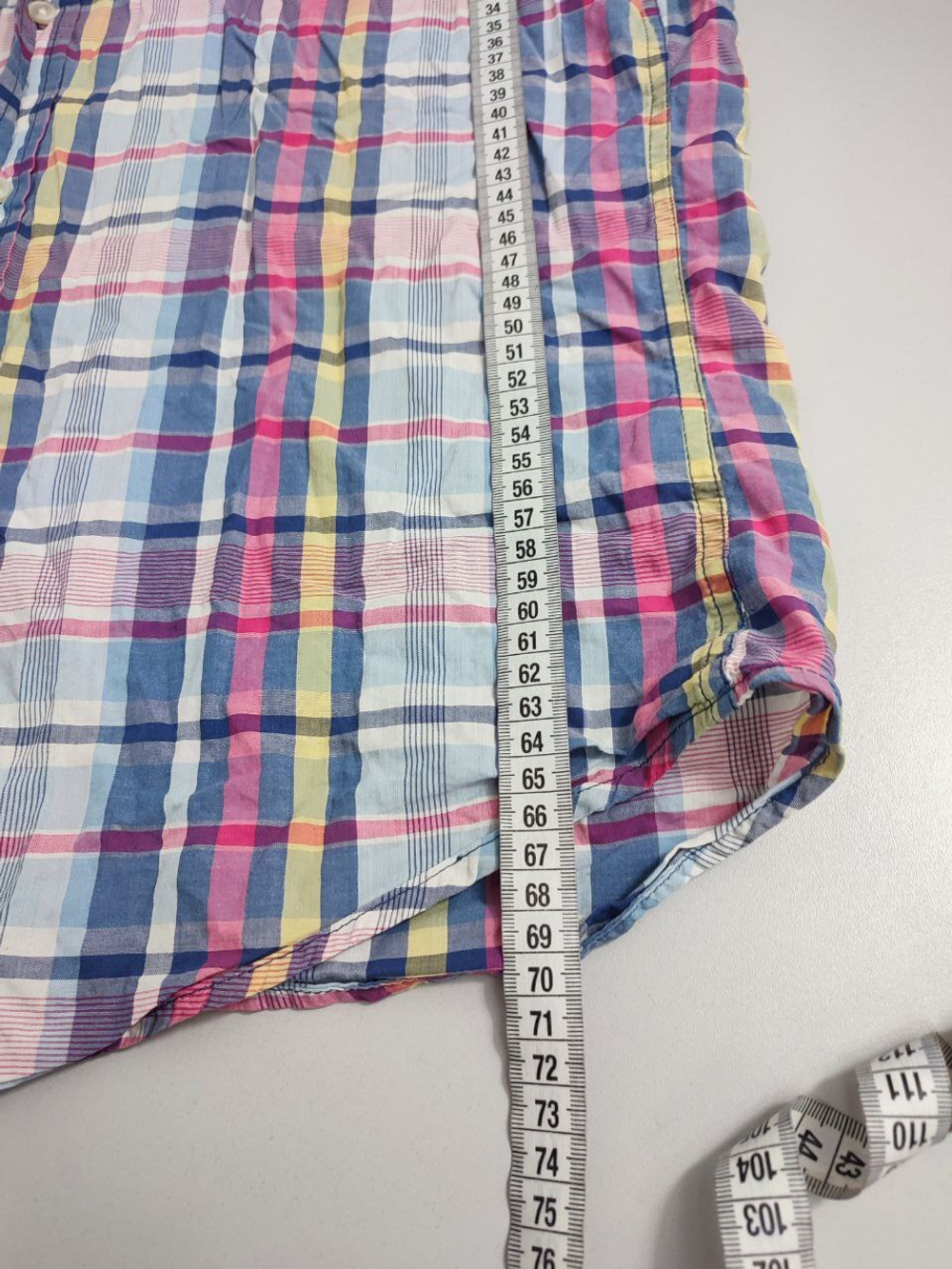 Рубашка H&M в клетку 48 размер