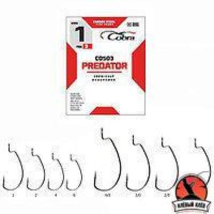 Крючки офсетные Cobra  C0503  разм.3/0 3шт