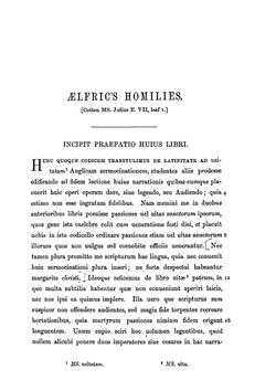 Aelfric's Lives of Saints. Being a Set of Sermons on Saints' Days Formerly Observed by the English Church | Walter W. Skeat