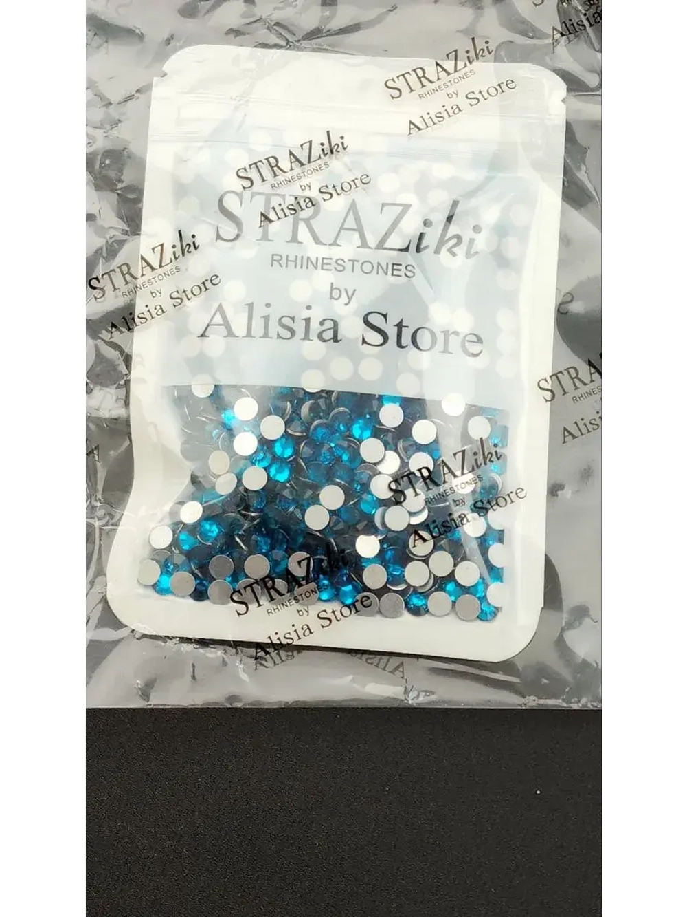 Стразы холодной фиксации стекло ss20 Blue Zircon