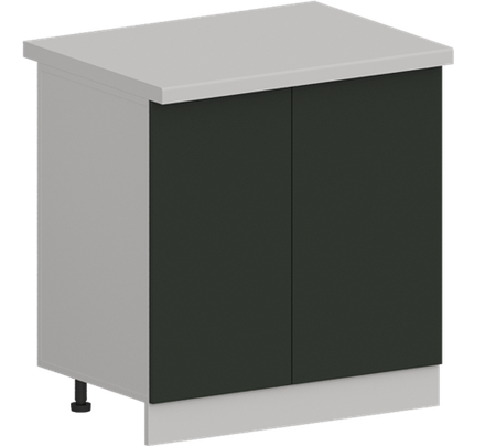 Кухня Модуль ШН 800 Белый / Насыщенно-зеленый